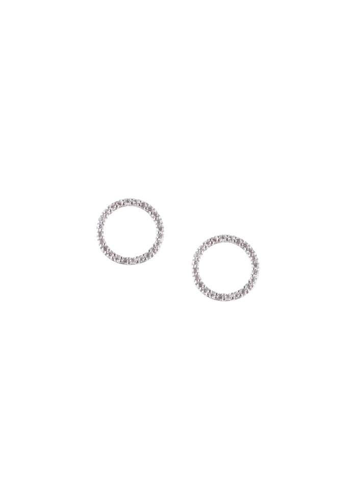 Zelly | Circular Diamante Earrings