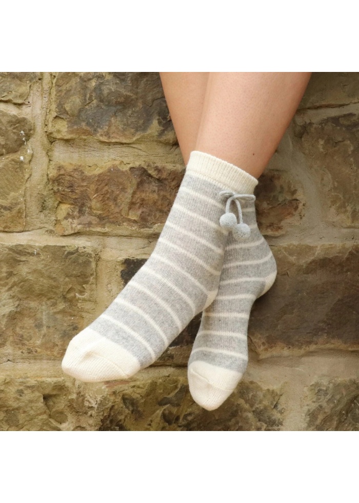 Zelly | Stripe Socks Grey