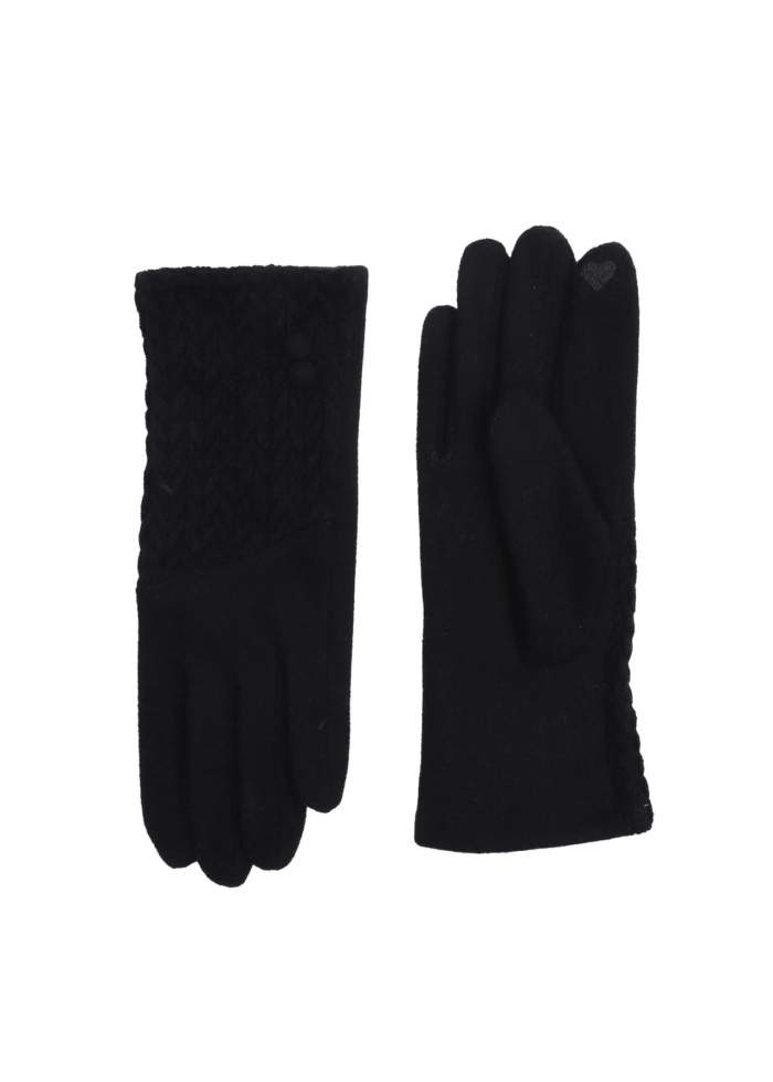 Zelly | Textured Gloves Black