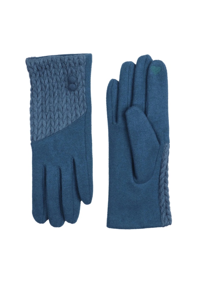Zelly | Textured Gloves Blue