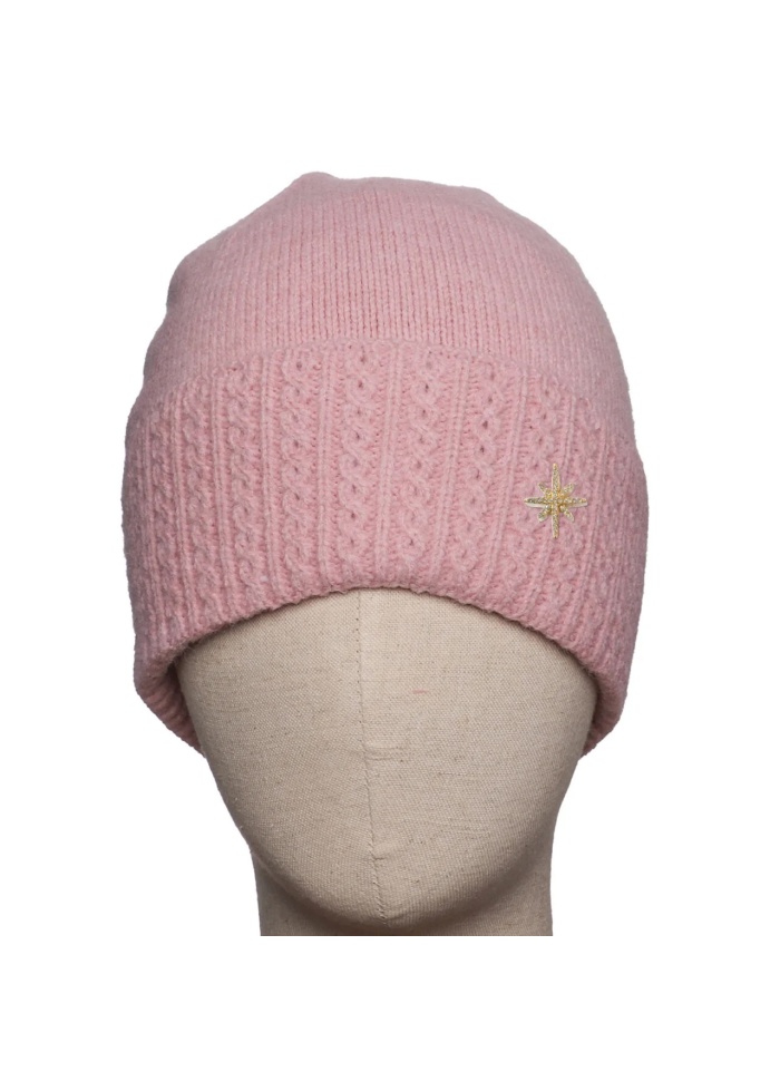Zelly | Cable Hat Pink