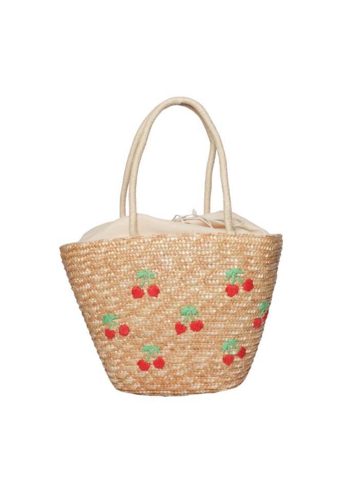 Zelly | Cherry Straw Bag