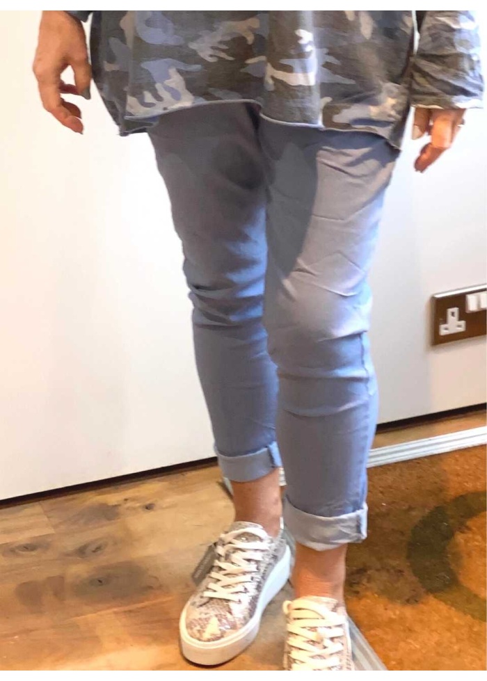 Lulu | Blue Casual Trousers