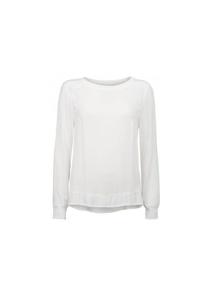 Fabric Mix Longsleeve Top