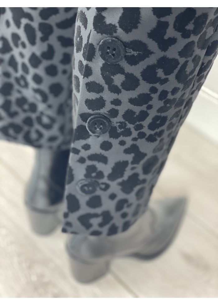 Vilagallo | Cristi Trouser Black Patri Floc