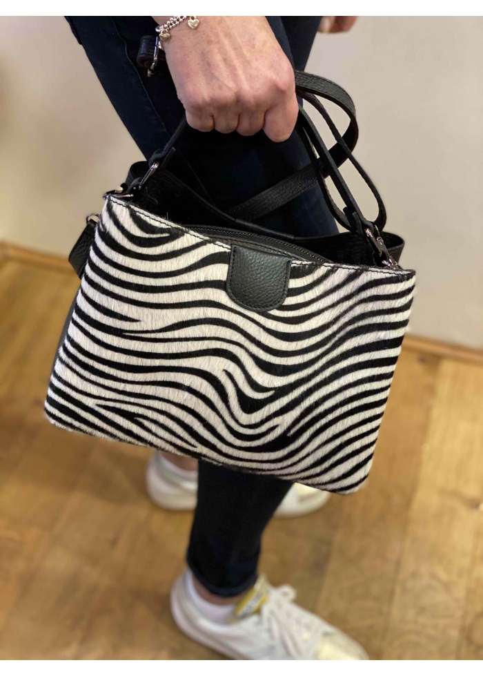 CPW | Zebra Design Leather Handbag