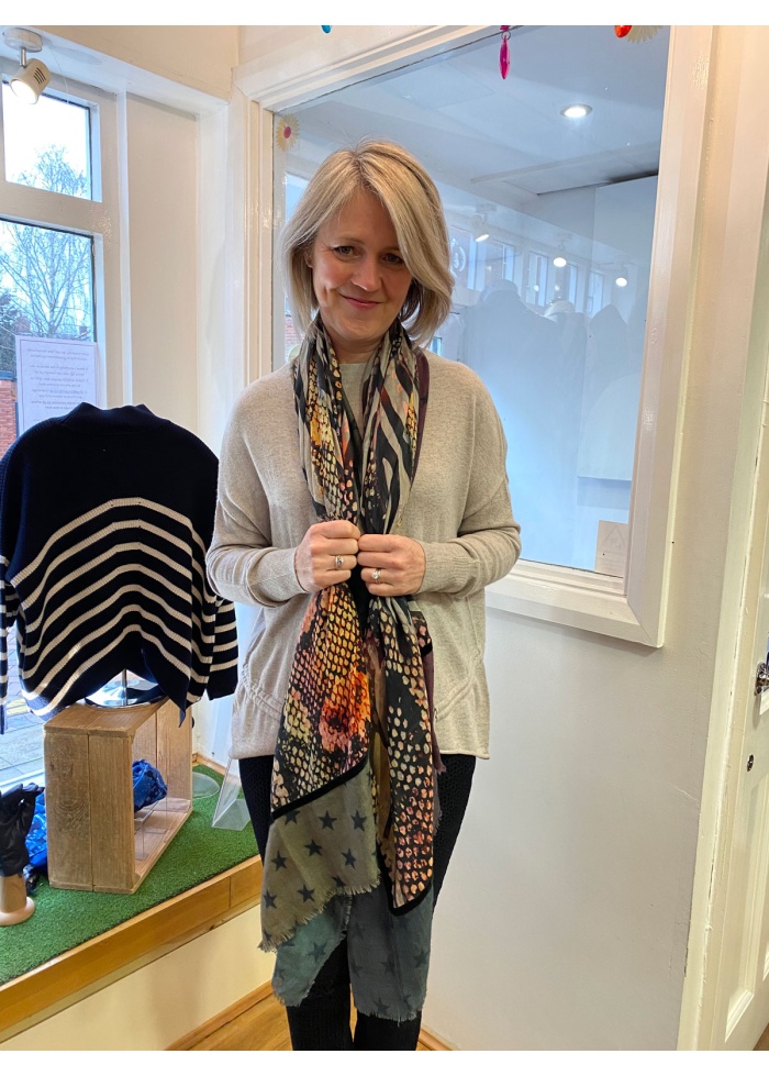 Ombre | Animal Print Scarf