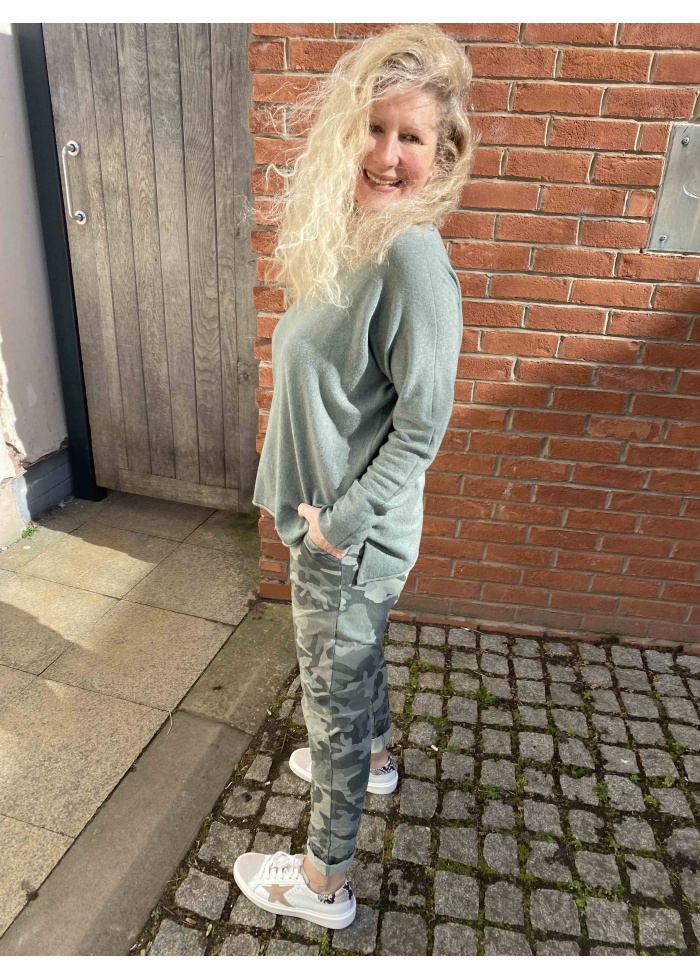 Lulu | Khaki Roundneck Jumper