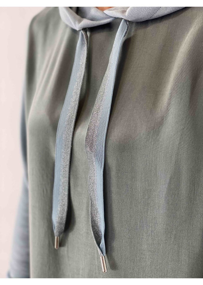 Milano | Satin Front Hoody