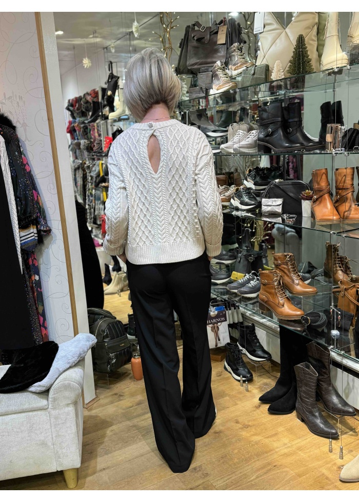 Oui | Cable Knit Jumper Dow