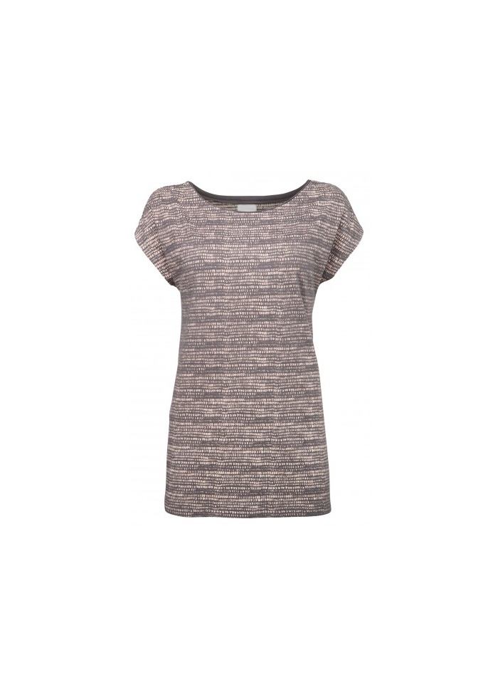 Jersey Print Tee with Braid Back