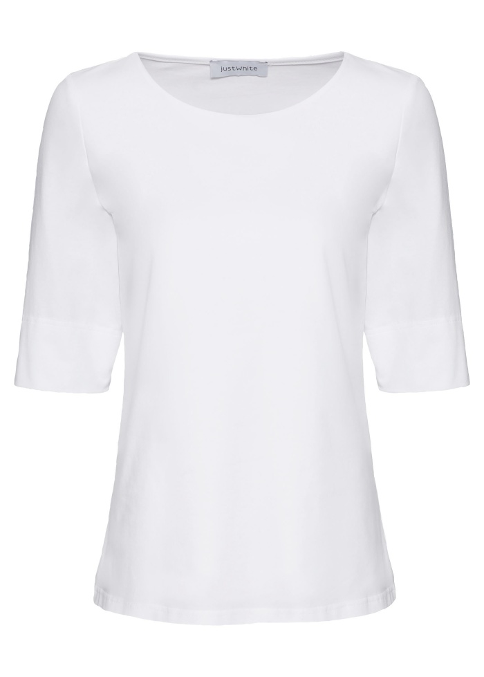 Just White | Lined T-Shirt