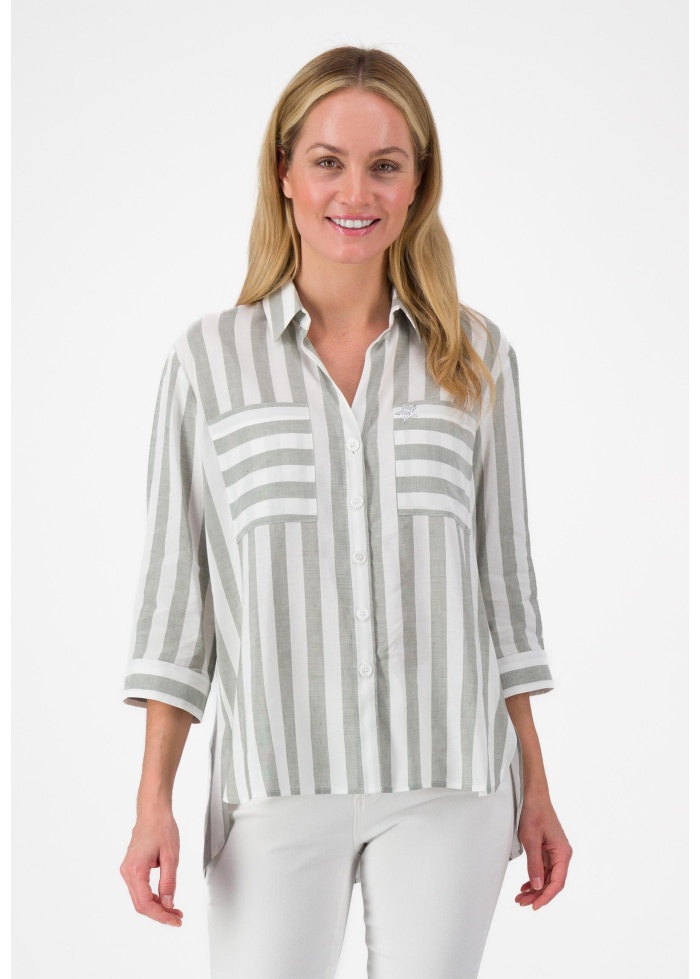 Just White | Stripe Blouse