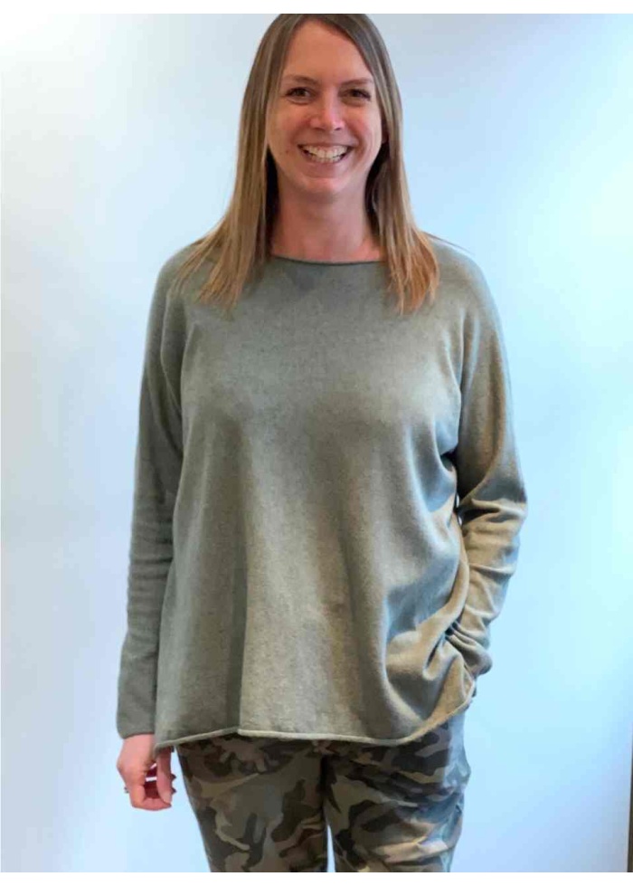 Lulu | Khaki Roundneck Jumper