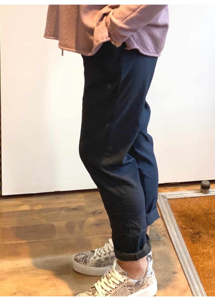 Lulu | Navy Casual Trousers