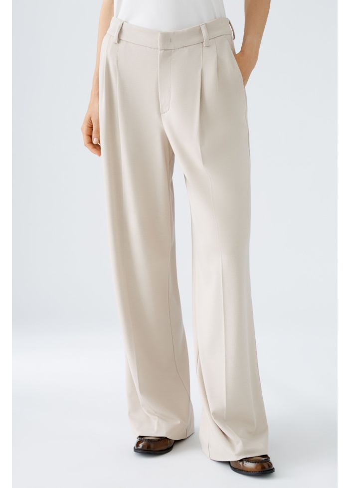 Oui | Wide Jersey Trousers