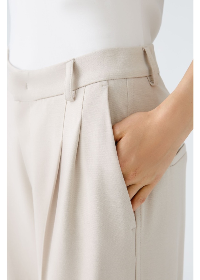 Oui | Wide Jersey Trousers