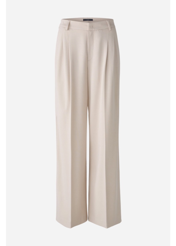 Oui | Wide Jersey Trousers