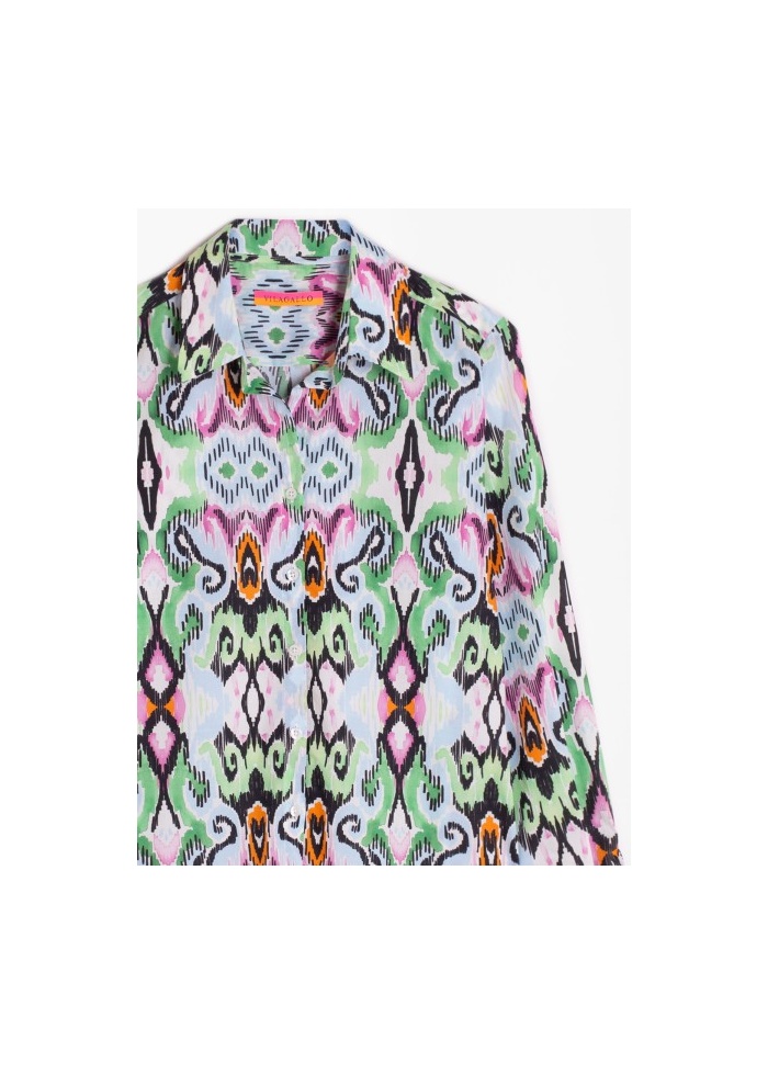 Vilagallo | Gaby Shirt Ikat Watercolour