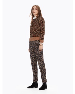 Leopard Jacquard Trousers