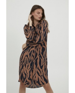 Dranella | Abstract Zebra Print Dress