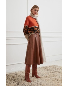 Oui | Leather Skirt