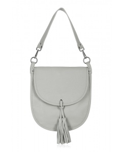 CPW | Tassel Oval Bag Grey Leather