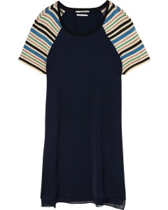 Dress with Knitted Sleeves